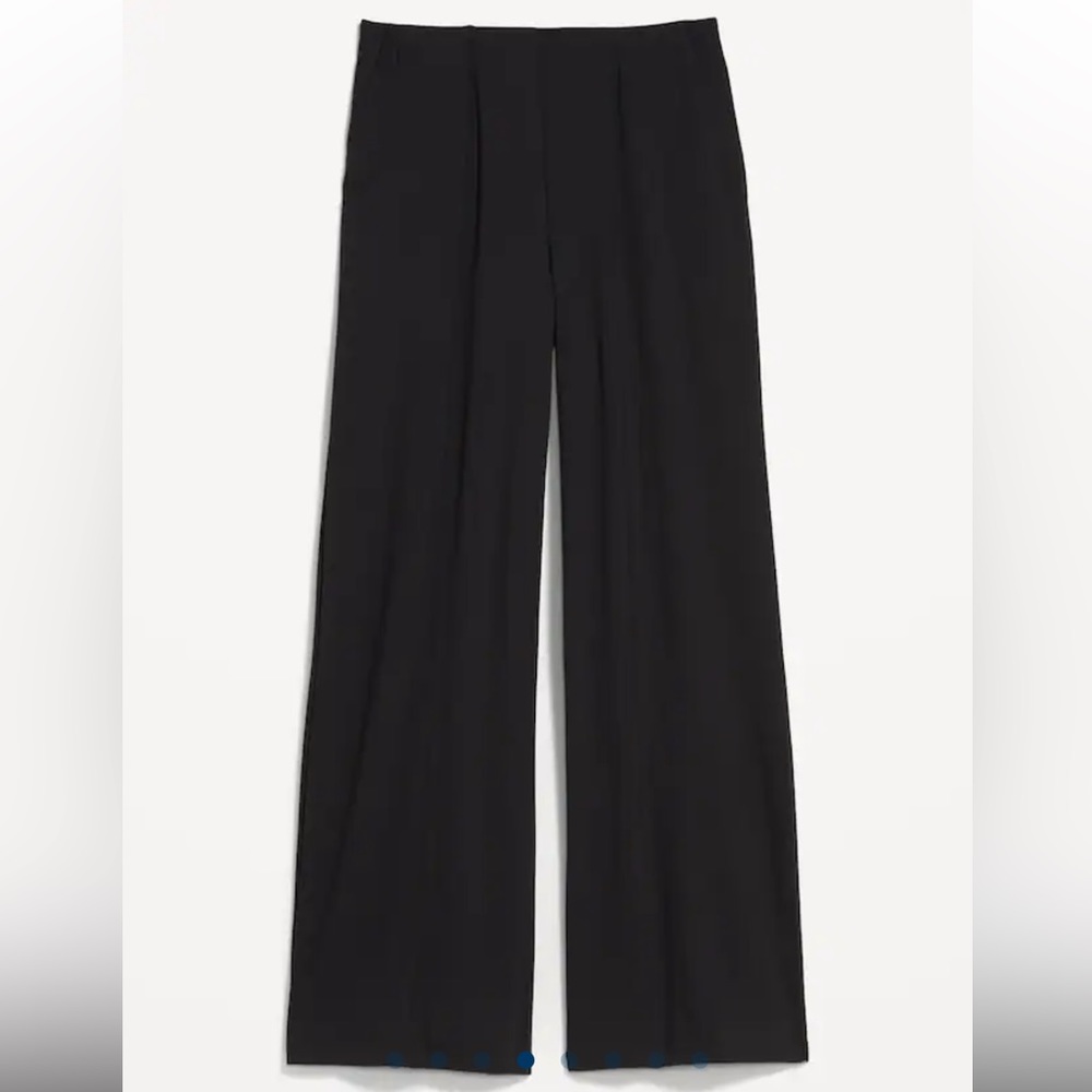 NWT Old Navy Large Black Jack High-Waisted PowerSoft Wide-Leg Pants for Women - Picture 4 of 6